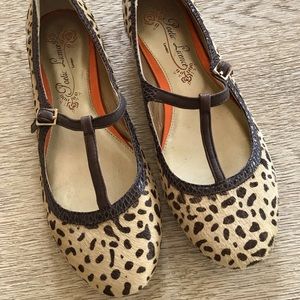 NWOT Poetic Licence Animal Leopard Print Ballet  Flats Mary Jane Shoe